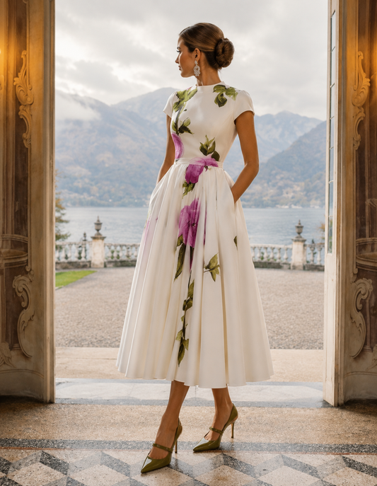 Château Élégance Women's Spring/Summer Floral Dress