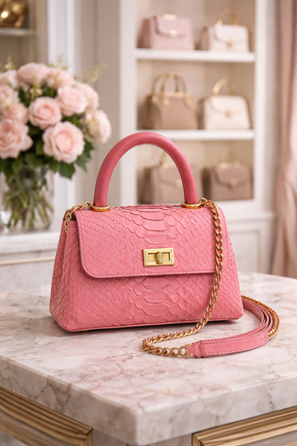 Exotic Serpent Mini — Rose Fuchsia Royale | Château Élégance