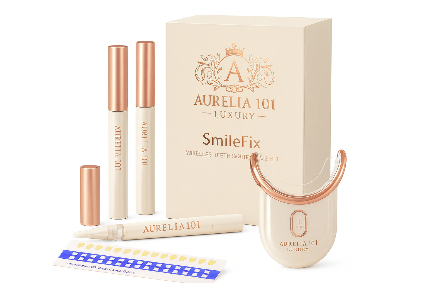 Élégance Radiance Whitening Kit – LED + 3 Pens (Ivory Edition)