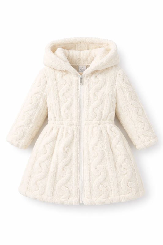 Le Cocon – Soft Quilted Hooded Coat for Little Girls