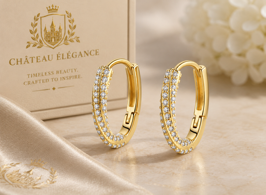 Château Élégance Papillon Rosé Butterfly Ring & Earings Set