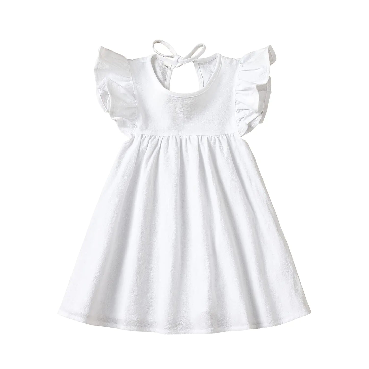 Château Élégance Bébé – A Timeless White Cotton Dress