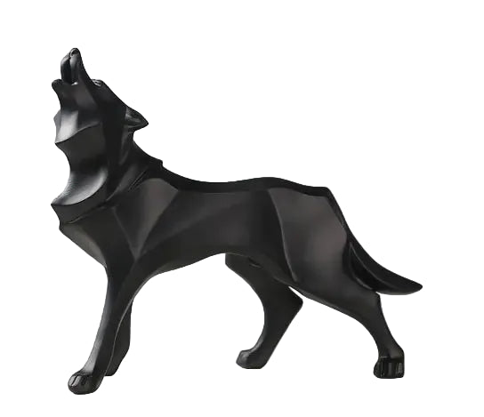 Loup Souverain™ – Sculpture Géométrique