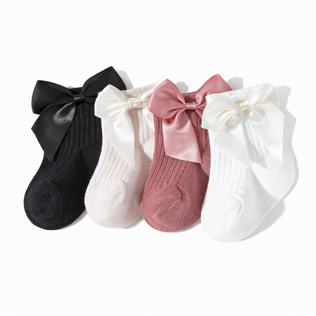 Bow Cotton Socks for Babies | Timeless Elegance
