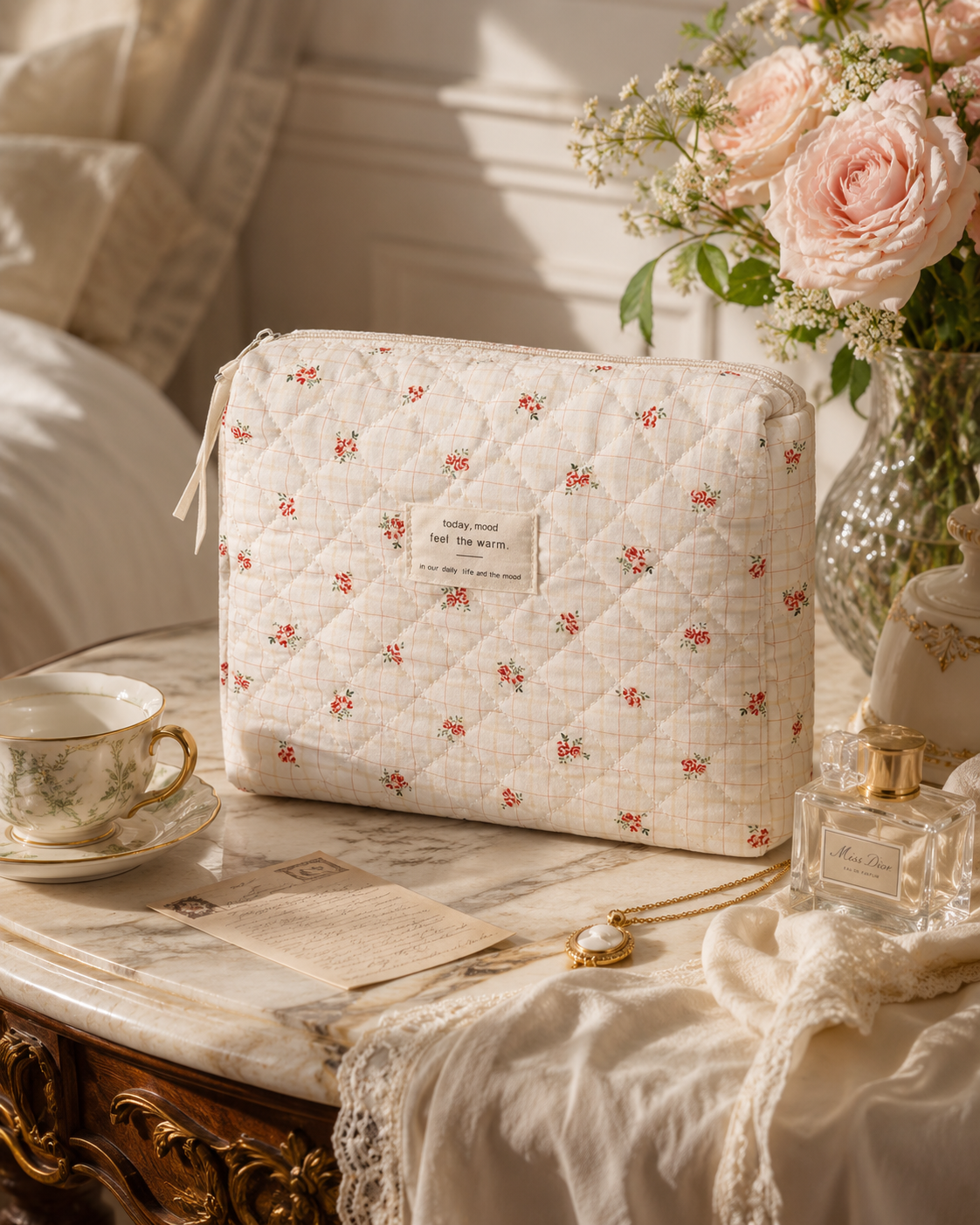Maison Fleur™ Quilted Vanity Case