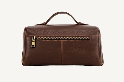 Château Élégance® Monaco Voyage™ – Handcrafted Leather Toiletry Bag
