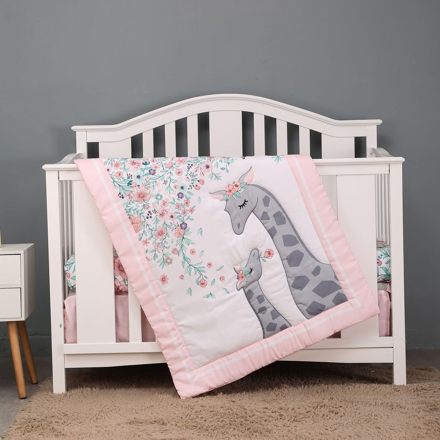 Château Élégance Bébé – Soft Crib Bedding Set for Baby (130 × 70 cm)