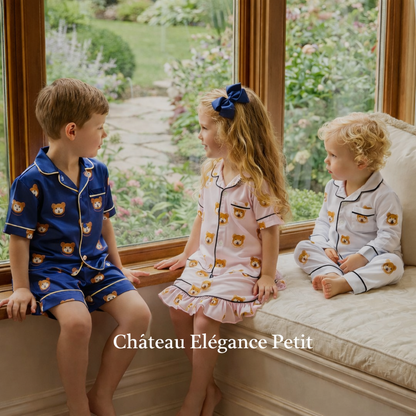 Petit Rêve™ – Refined Satin Summer Pajama Set