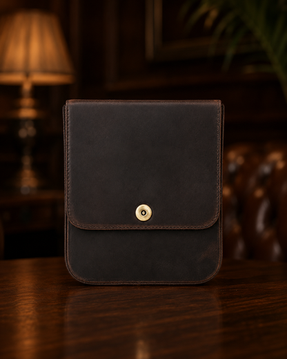 Château Élégance® Windsor Reserve™ – Men's Leather Travel Cigar Case