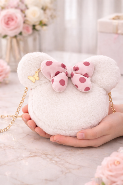 Petite Joséphine™ – Plush Bow Crossbody Bag