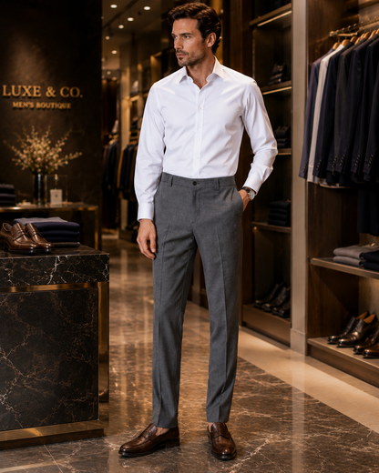 Château Élégance Men’s Slim Fit Tailored Pants