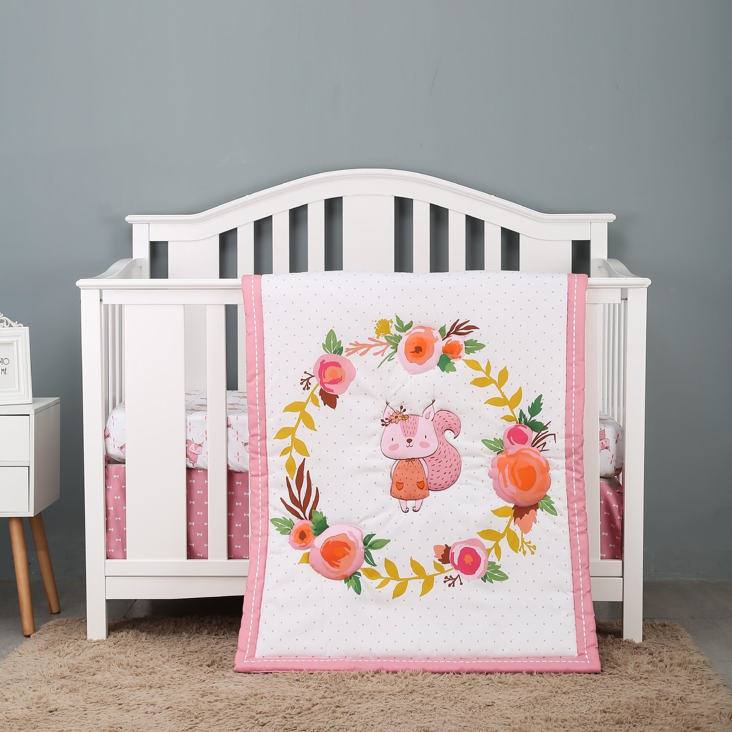 Château Élégance Bébé – Soft Crib Bedding Set for Baby (130 × 70 cm)