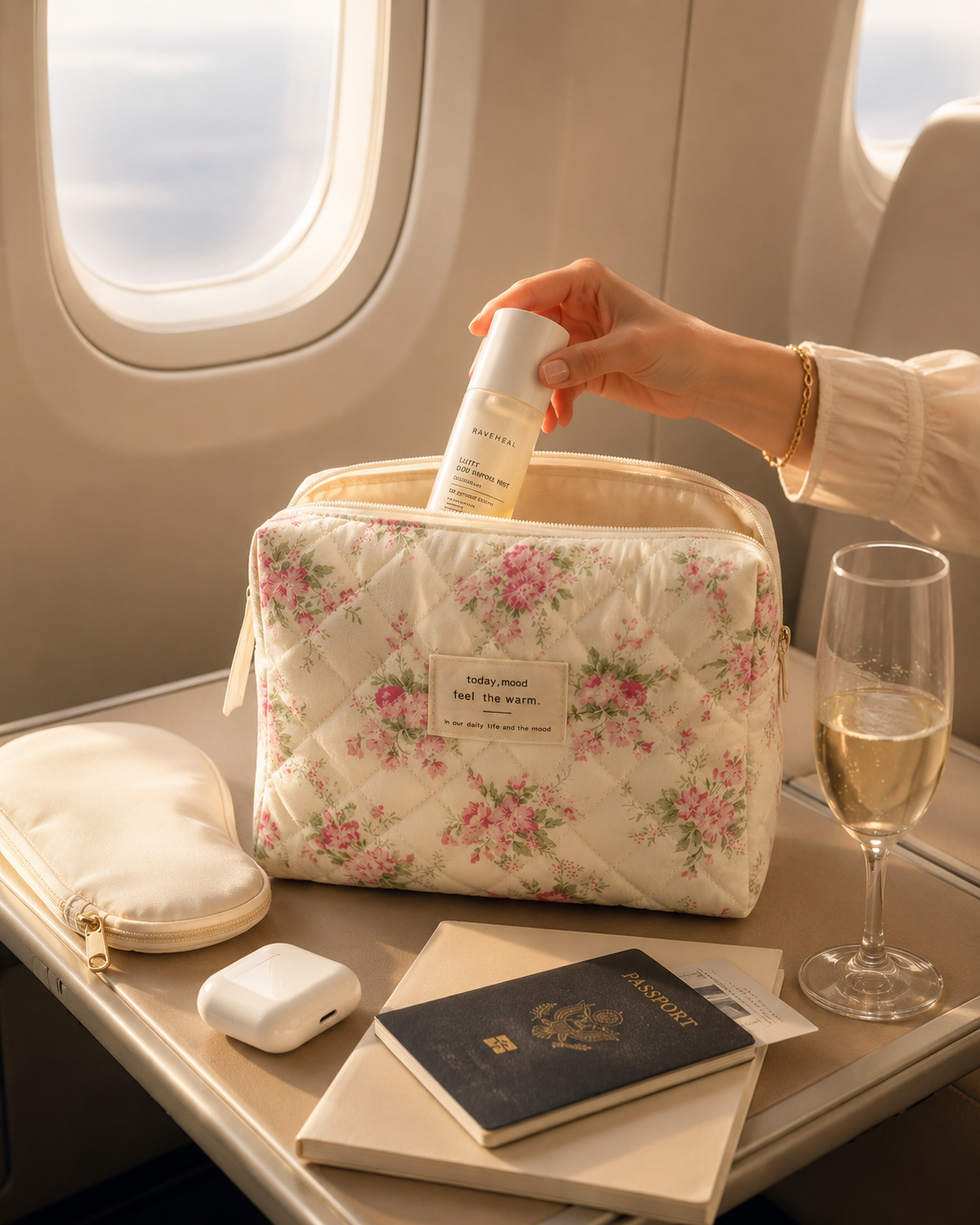 Maison Fleur™ Quilted Vanity Case