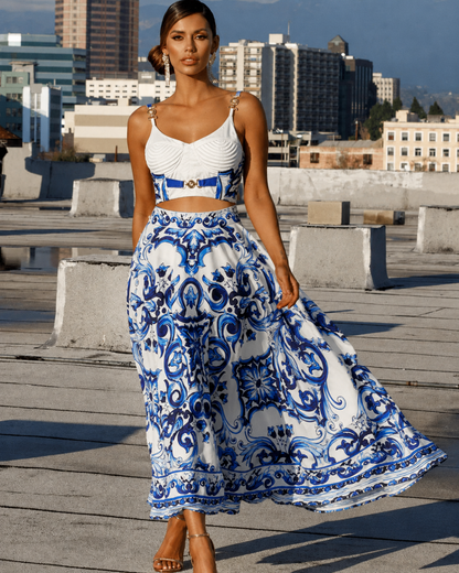 Château Élégance Capri Muse Two-Piece Skirt Set