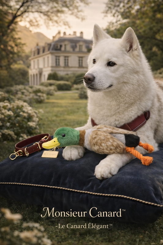 Monsieur Canard™ – Refined Plush Dog Toy