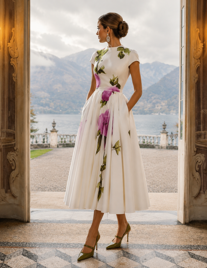 Château Élégance Women's Spring/Summer Floral Dress