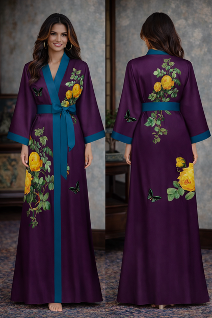 Maison Élégance — Satin L’Intime Kimono