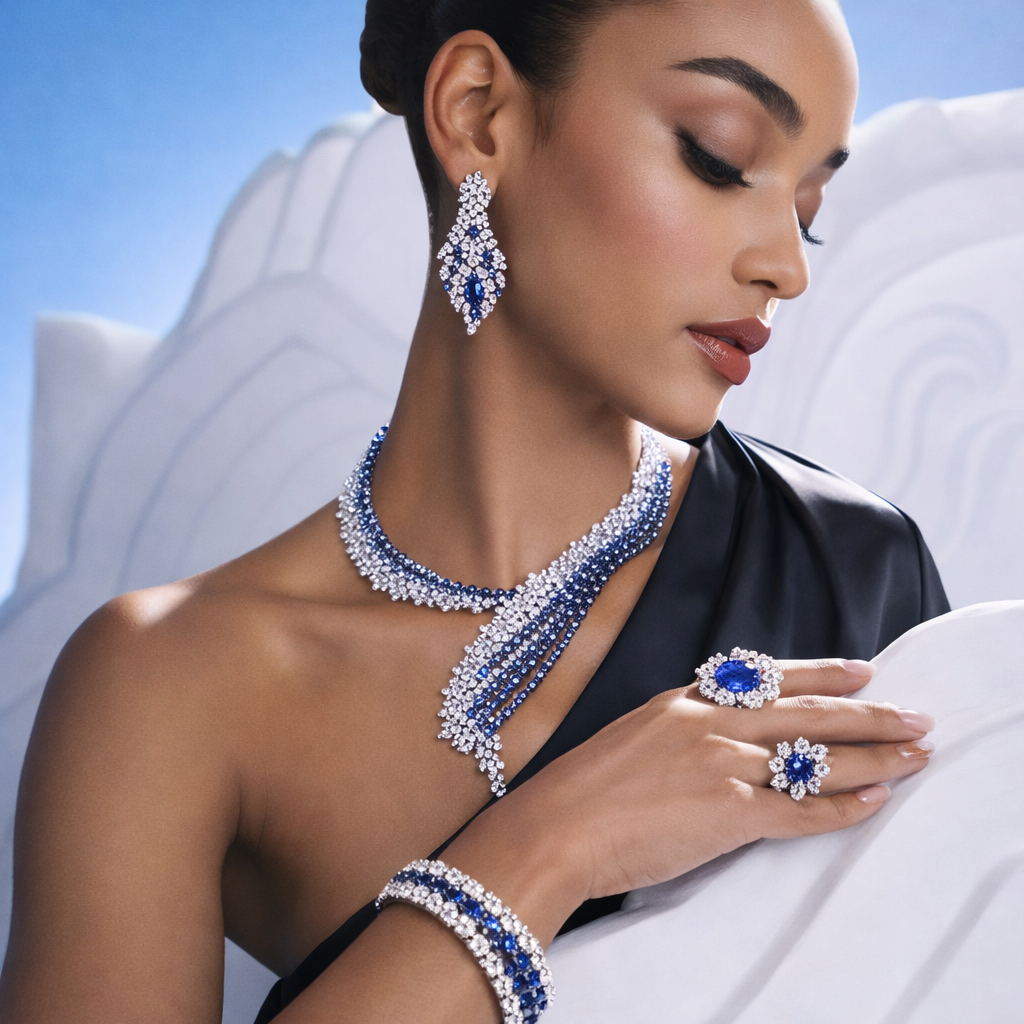 L’Or Lumière – Bridal Zirconia Jewellery Set