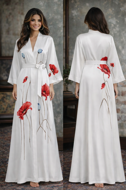 Maison Élégance — Satin L’Intime Kimono