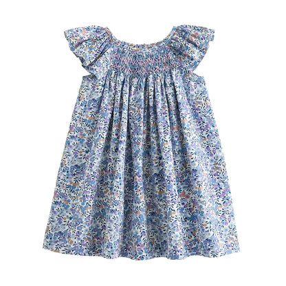 Château Élégance Petite Fille™ – Floral Summer Dress