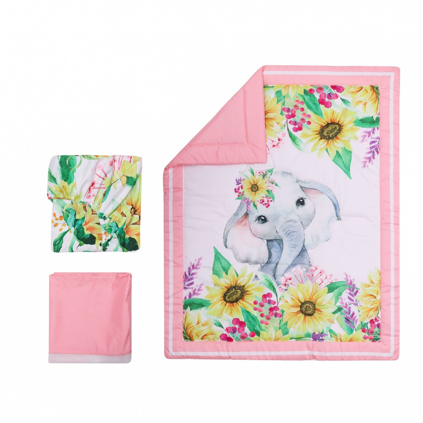 Château Élégance Bébé – Soft Crib Bedding Set for Baby (130 × 70 cm)