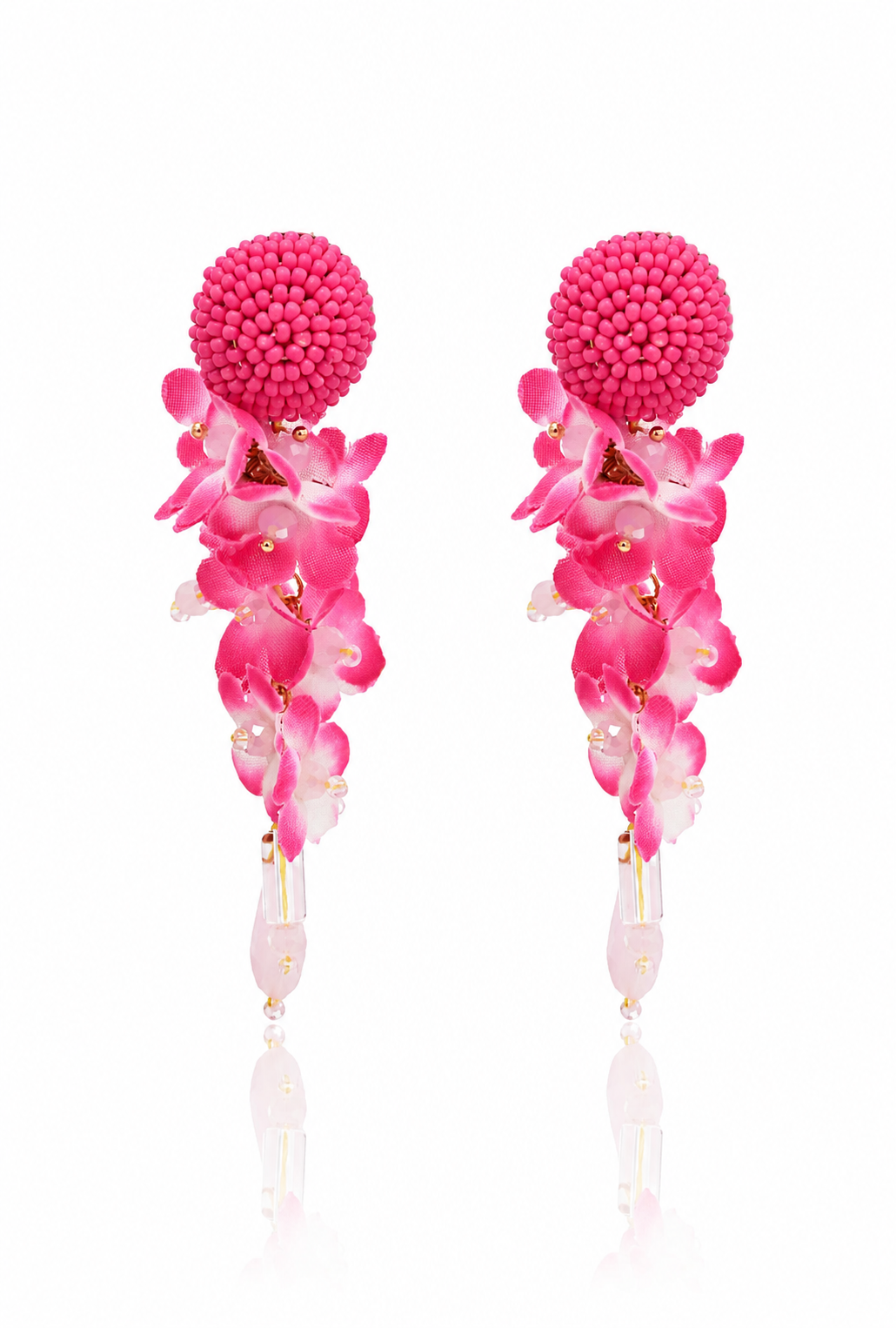 Château Élégance Rosé Cascade Earrings
