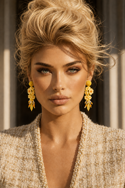 Rosé Cascade Earrings