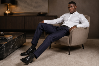 Château Élégance Men’s Slim Fit Viscose Pants