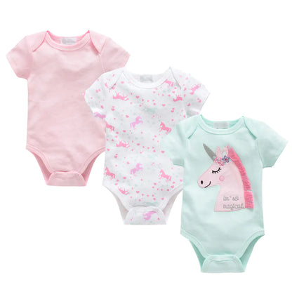 Château Bébé™ – Signature Cotton Romper Set (3-Piece Collection)