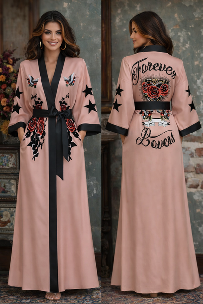 Maison Élégance — Satin L’Intime Kimono