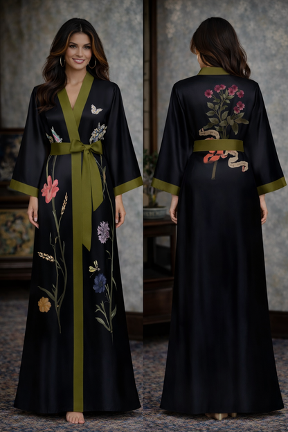 Maison Élégance — Satin L’Intime Kimono