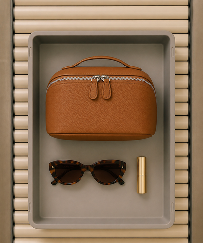 Élise Voyage™ Genuine Leather Vanity Case
