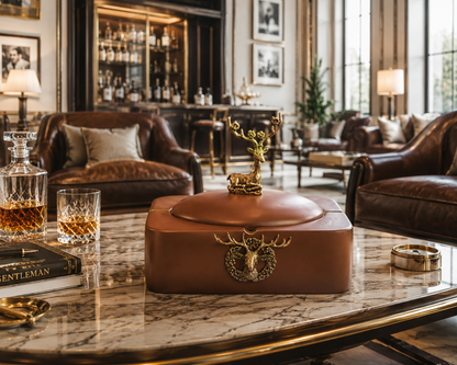 Château Élégance Stag Resin Ashtray
