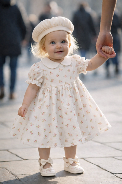 Château Élégance Bébé – Elegant Cotton Baby Dress