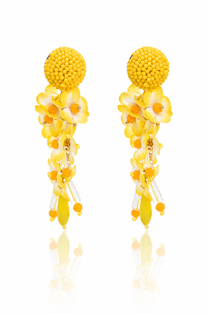 Château Élégance Rosé Cascade Earrings