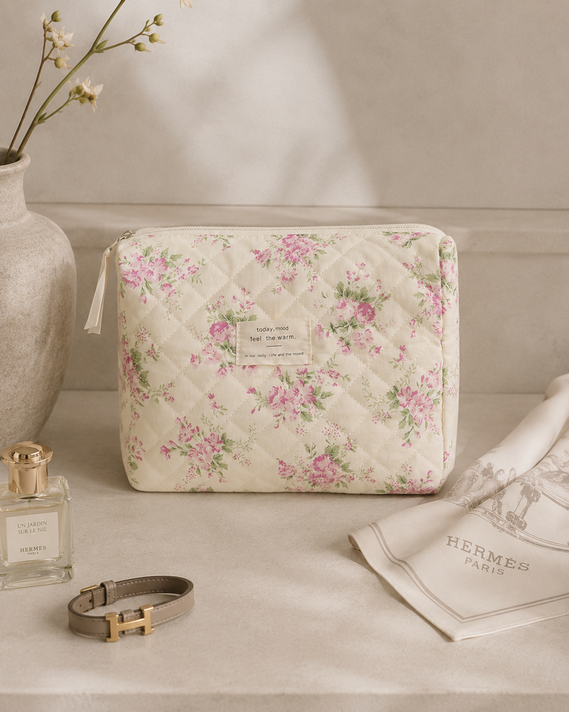 Maison Fleur™ Quilted Vanity Case