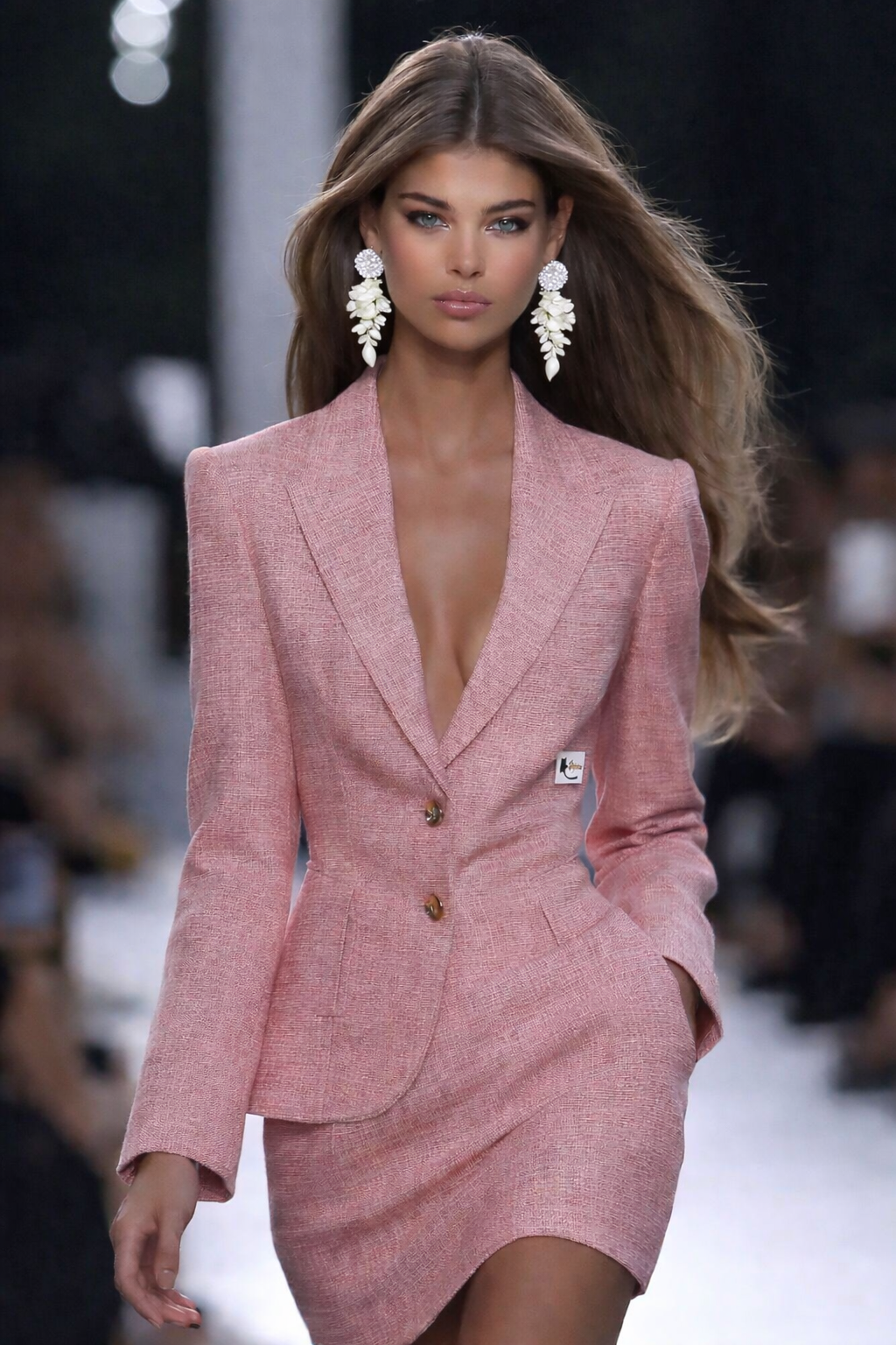 Rosé Cascade Earrings