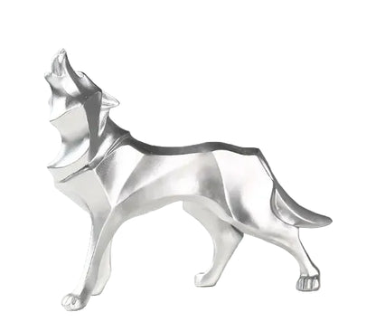 Loup Souverain™ – Sculpture Géométrique
