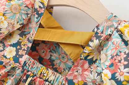 Summer Floral Cotton Dress – Everyday Elegance for Girls