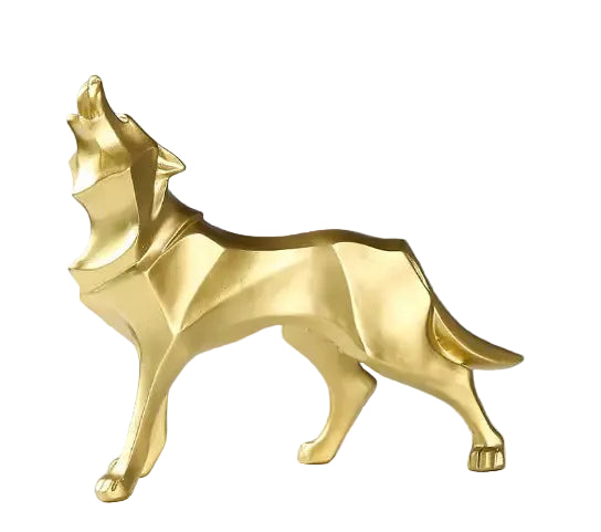 Loup Souverain™ – Sculpture Géométrique