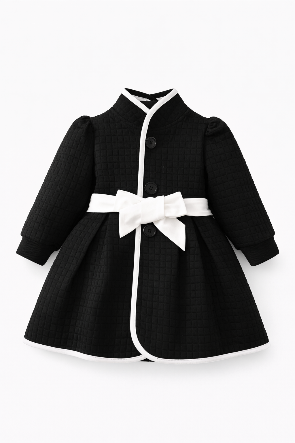 Le Cocon – Quilted Coat for Children
Black & Ivory Contrast · Timeless French Design