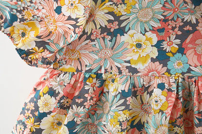 Summer Floral Cotton Dress – Everyday Elegance for Girls