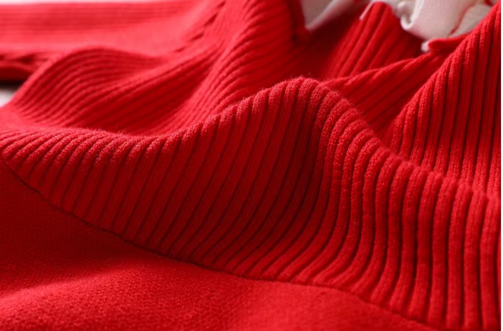 Robe Tricotée Girls Knit Dress Rose Poudré