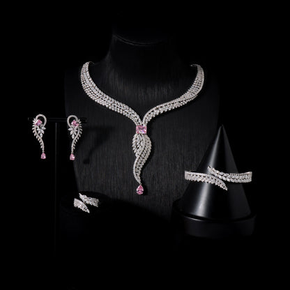 L’Éclat Carmín – Bridal Zirconia Jewellery Set