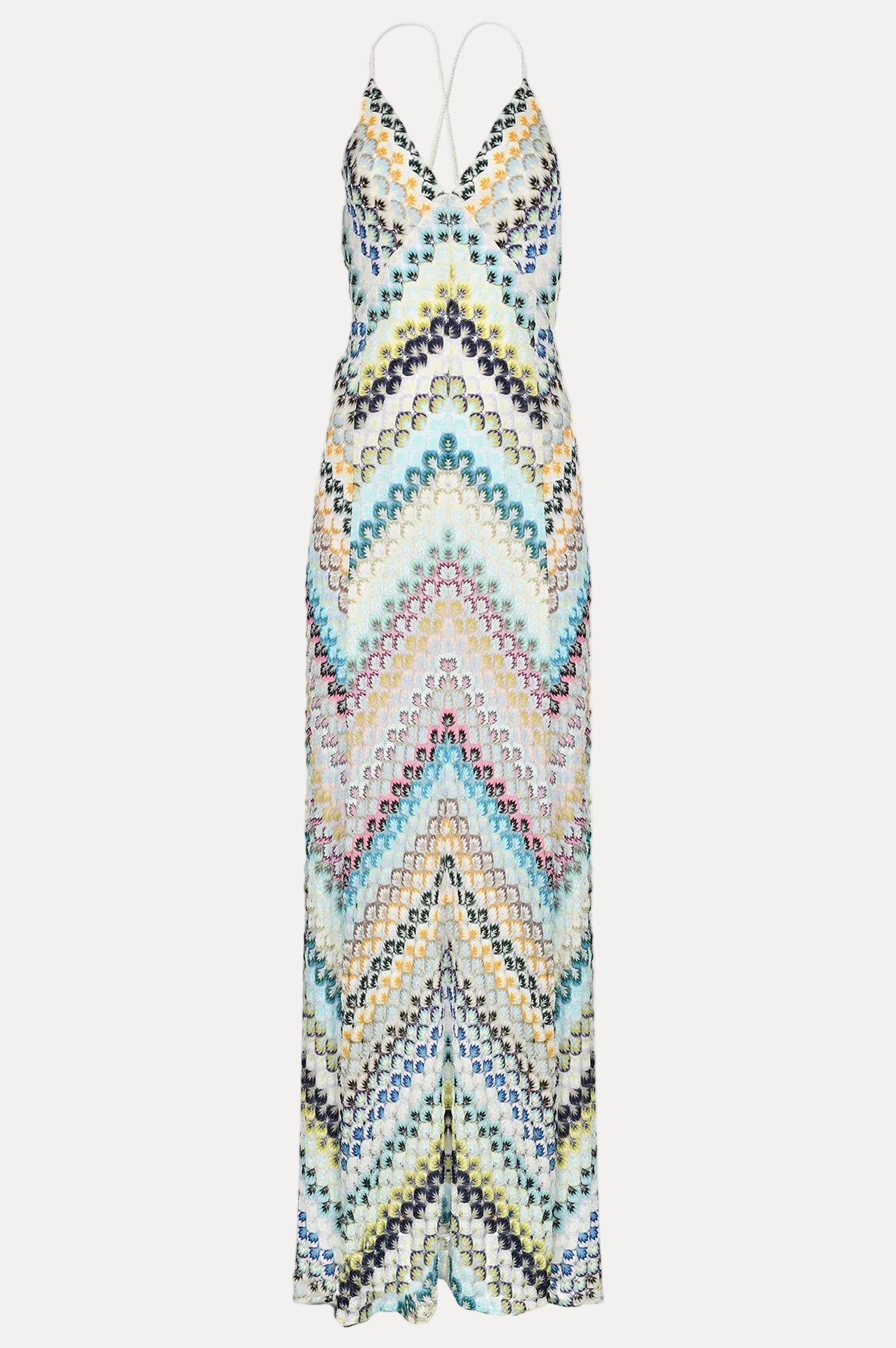 Château Élégance Riviera Crochet Maxi Dress