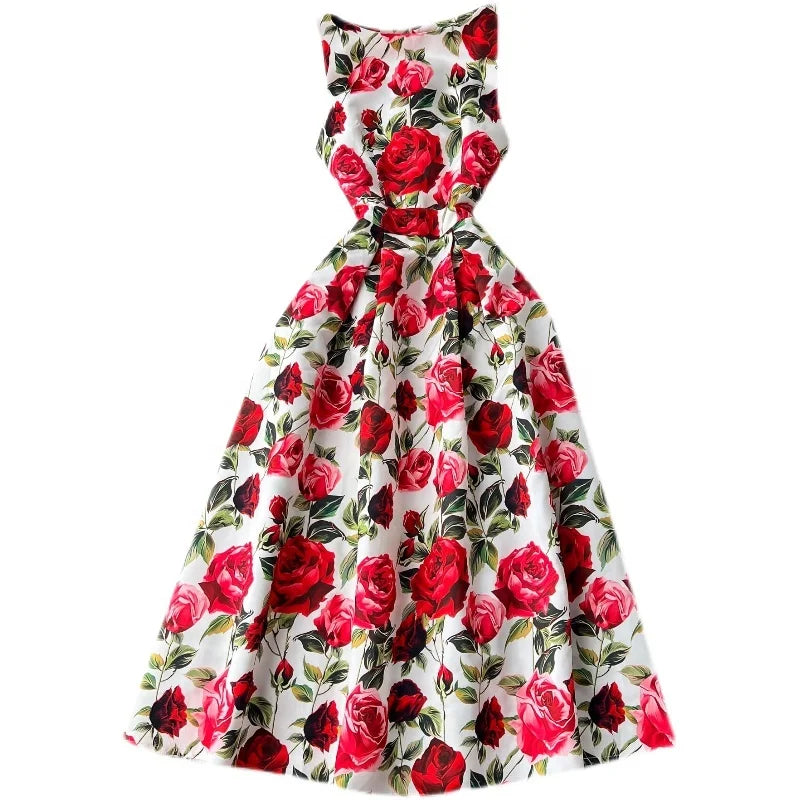 Robe Jardin d’Été – Silhouette Fleurie