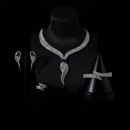 L’Éclat Carmín – Bridal Zirconia Jewellery Set