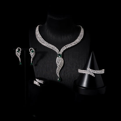 L’Éclat Carmín – Bridal Zirconia Jewellery Set
