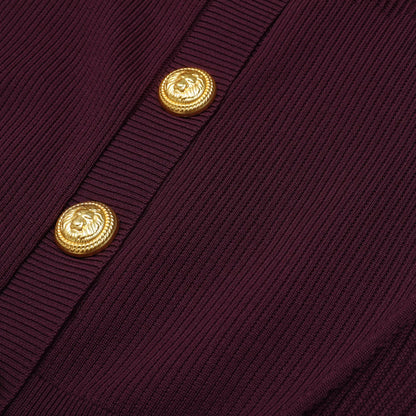 Mini Dress in Ribbed Pointelle Knit