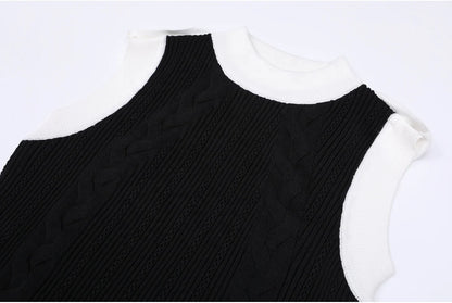 “Élégance Contour Set — Sculpted Knit Dress & Cardigan Duo”